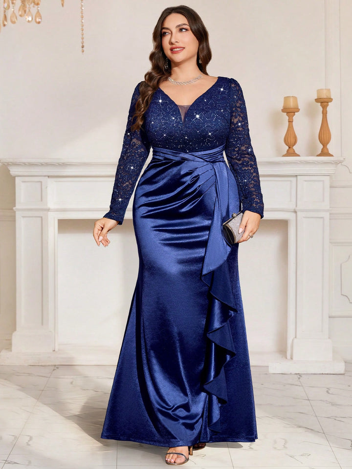 Rochie de ocazie SHEIN, albastru