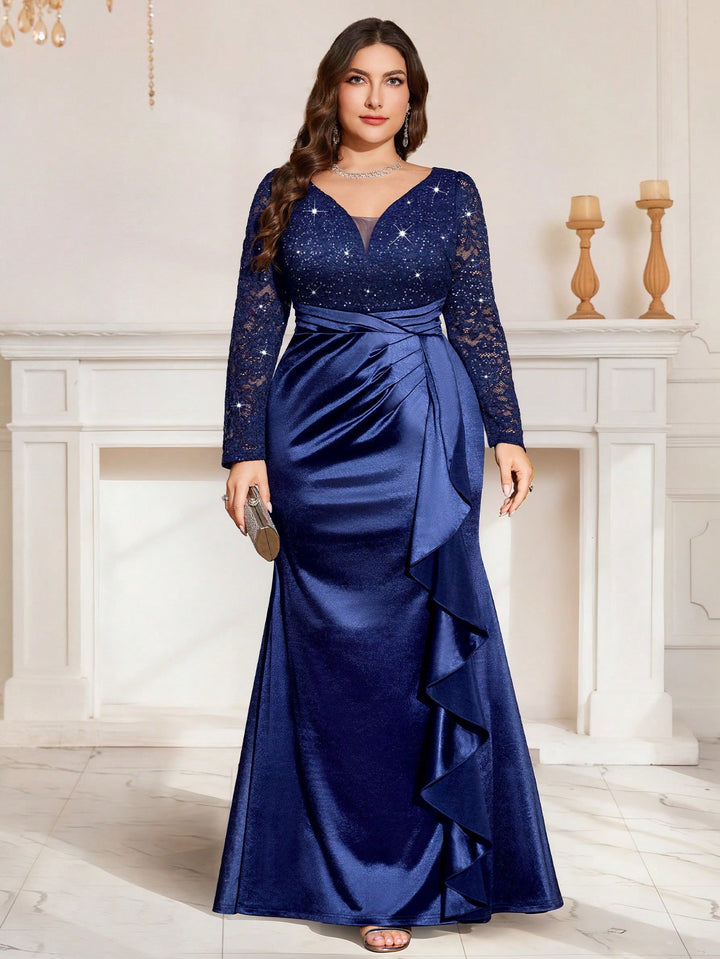 Rochie de ocazie SHEIN, albastru