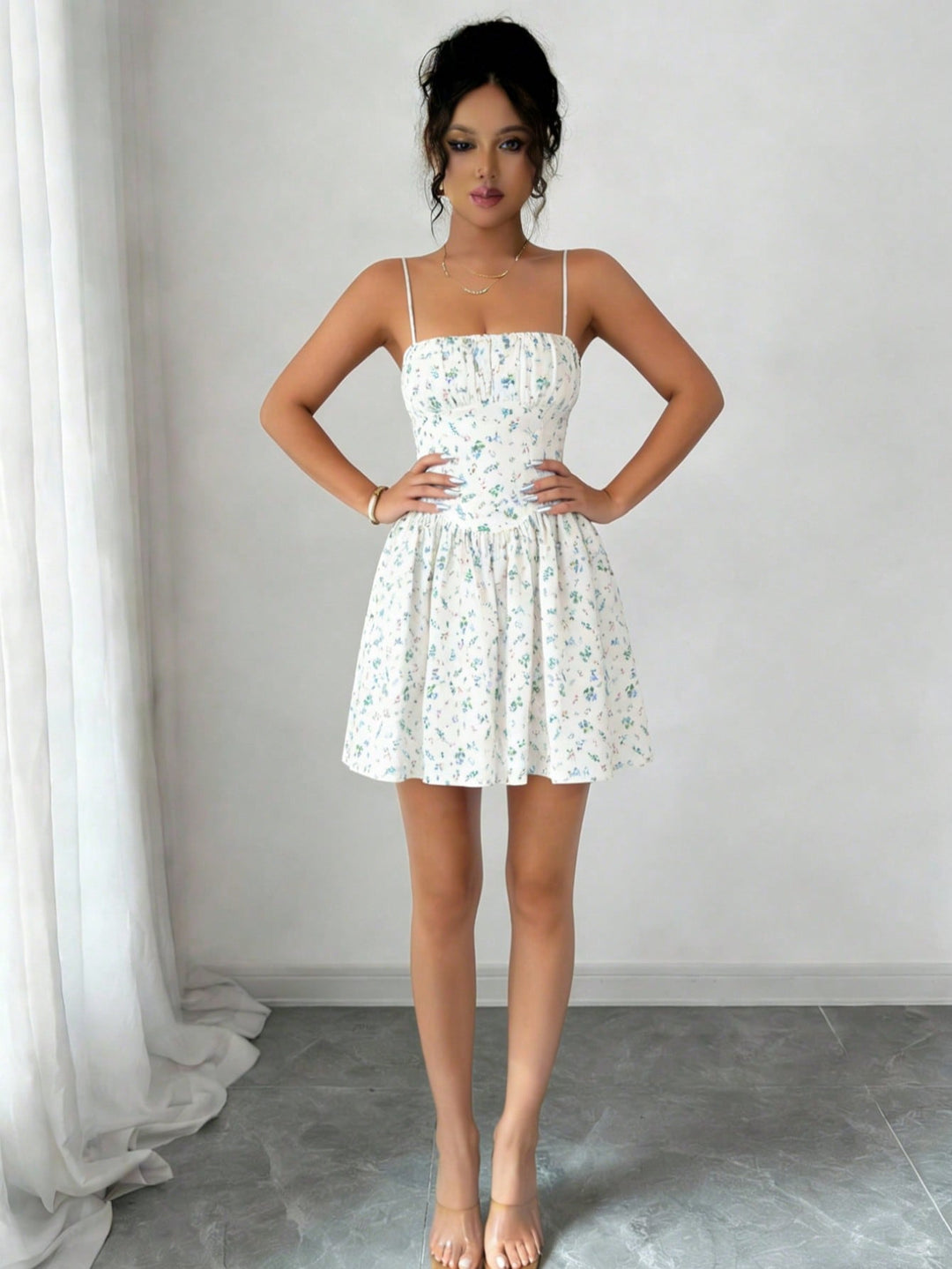 Rochie scurtă SHEIN, alb