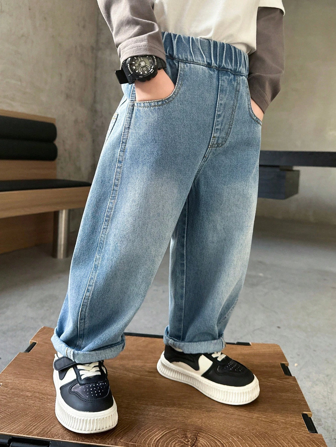 Jeans SHEIN, albastru