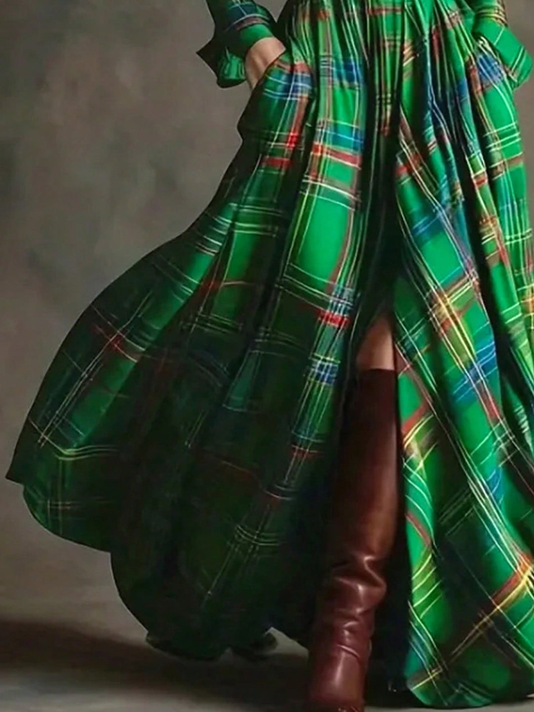 Rochie maxi SHEIN, verde