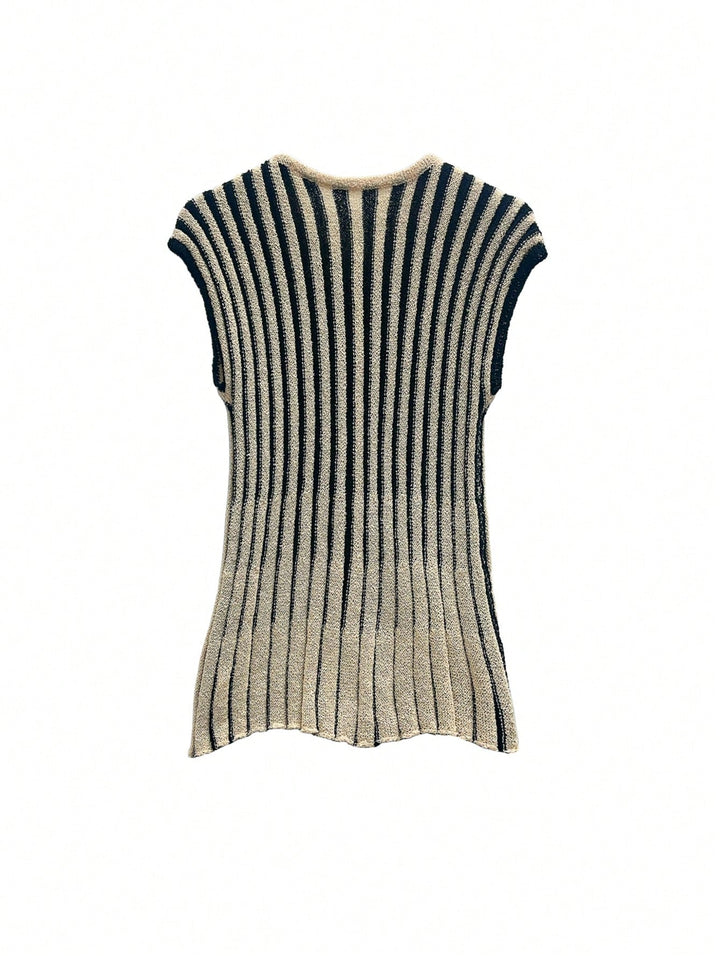 Cardigan fără mâneci SHEIN, kaki