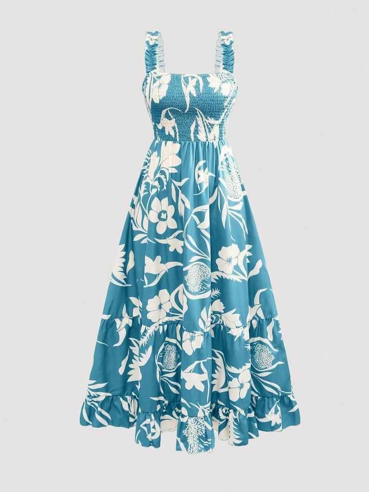 Rochie maxi SHEIN, turcoaz