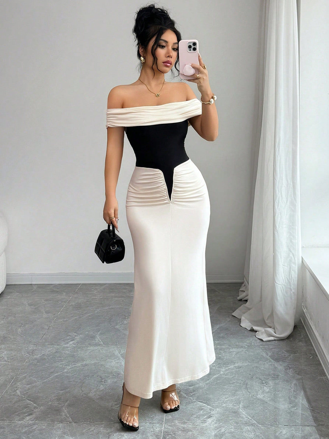 Rochie maxi SHEIN, mix culori