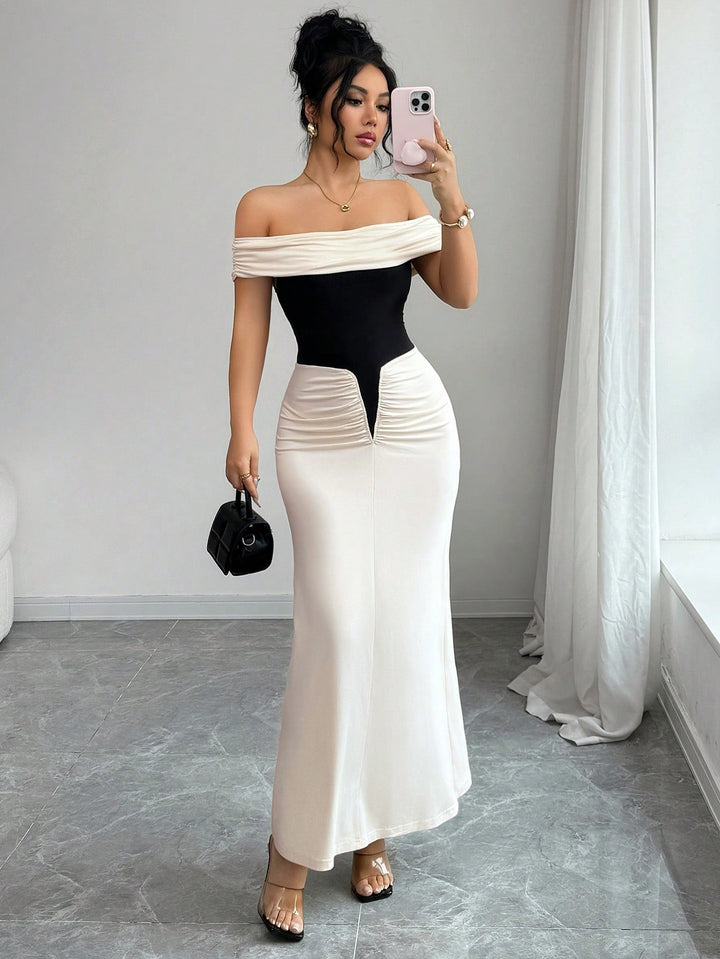 Rochie maxi SHEIN, mix culori