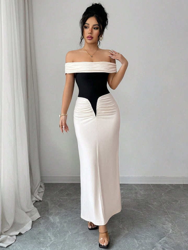 Rochie maxi SHEIN, mix culori