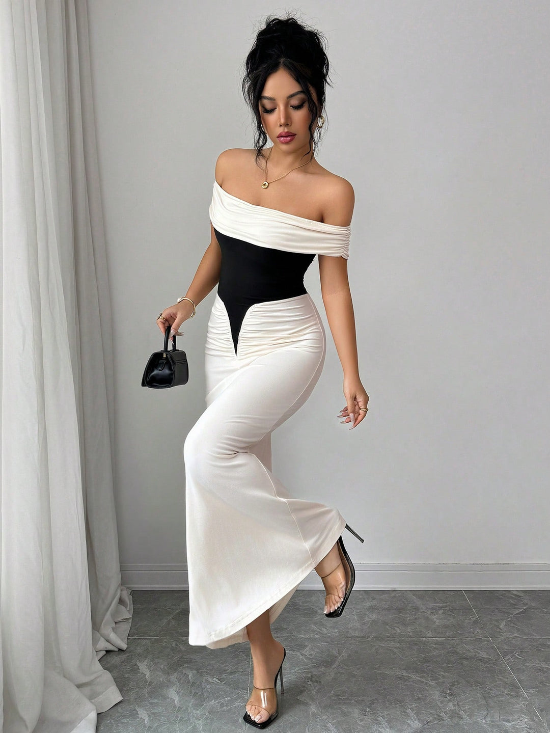 Rochie maxi SHEIN, mix culori