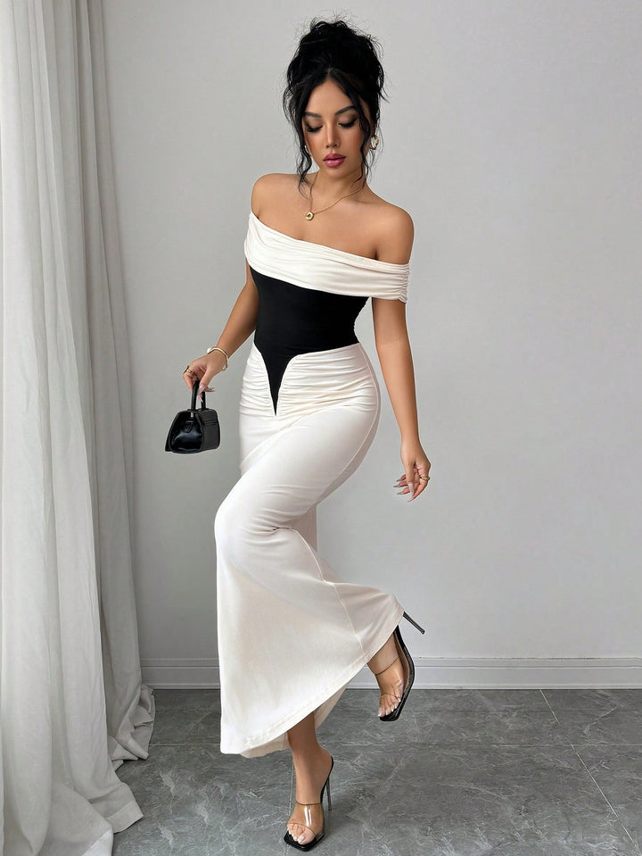 Rochie maxi SHEIN, mix culori