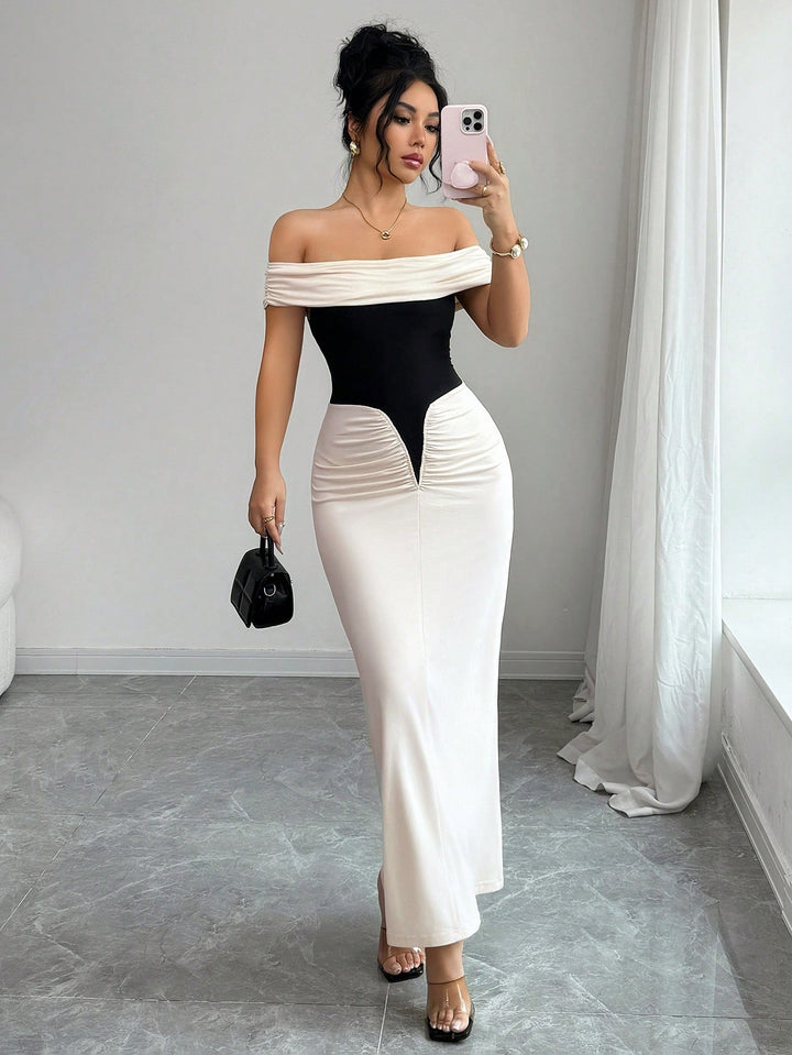 Rochie maxi SHEIN, mix culori