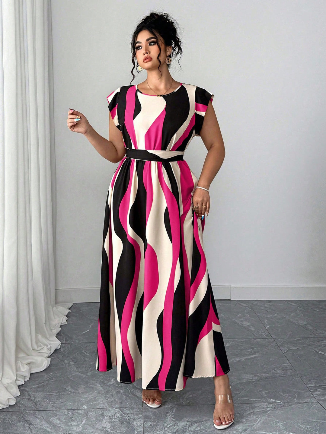Rochie maxi SHEIN, mix culori
