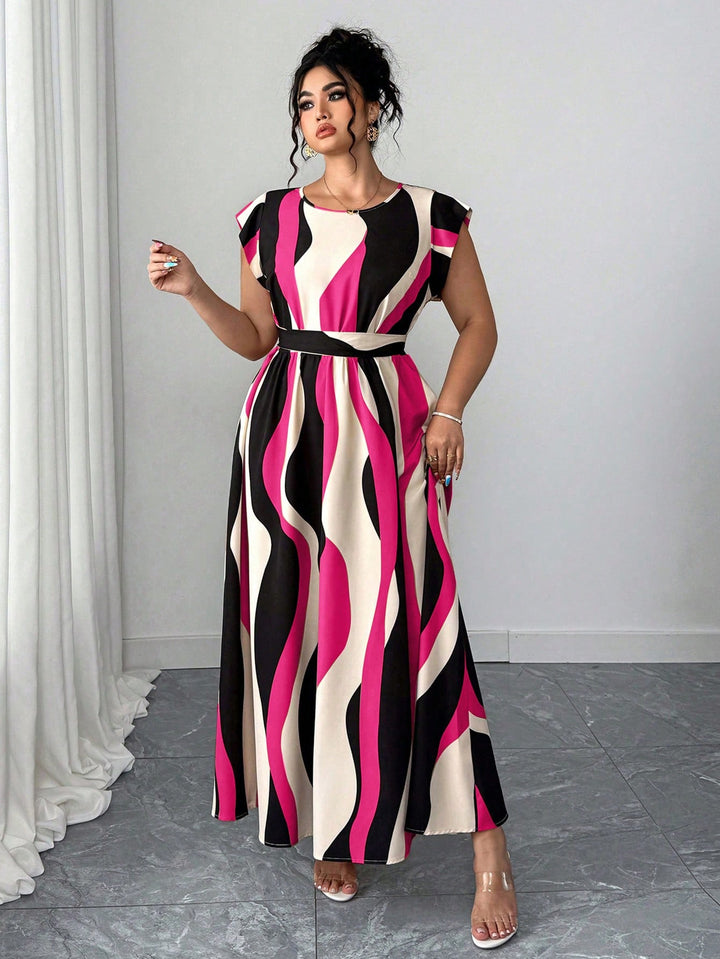 Rochie maxi SHEIN, mix culori