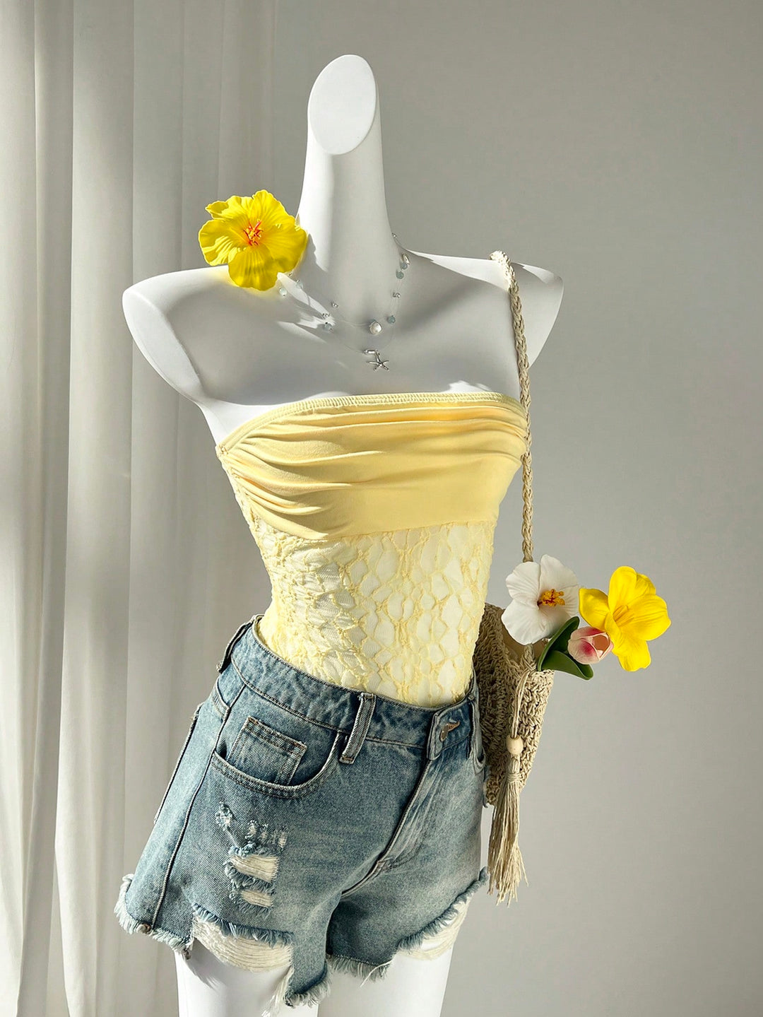 SHEIN, sárga (test)