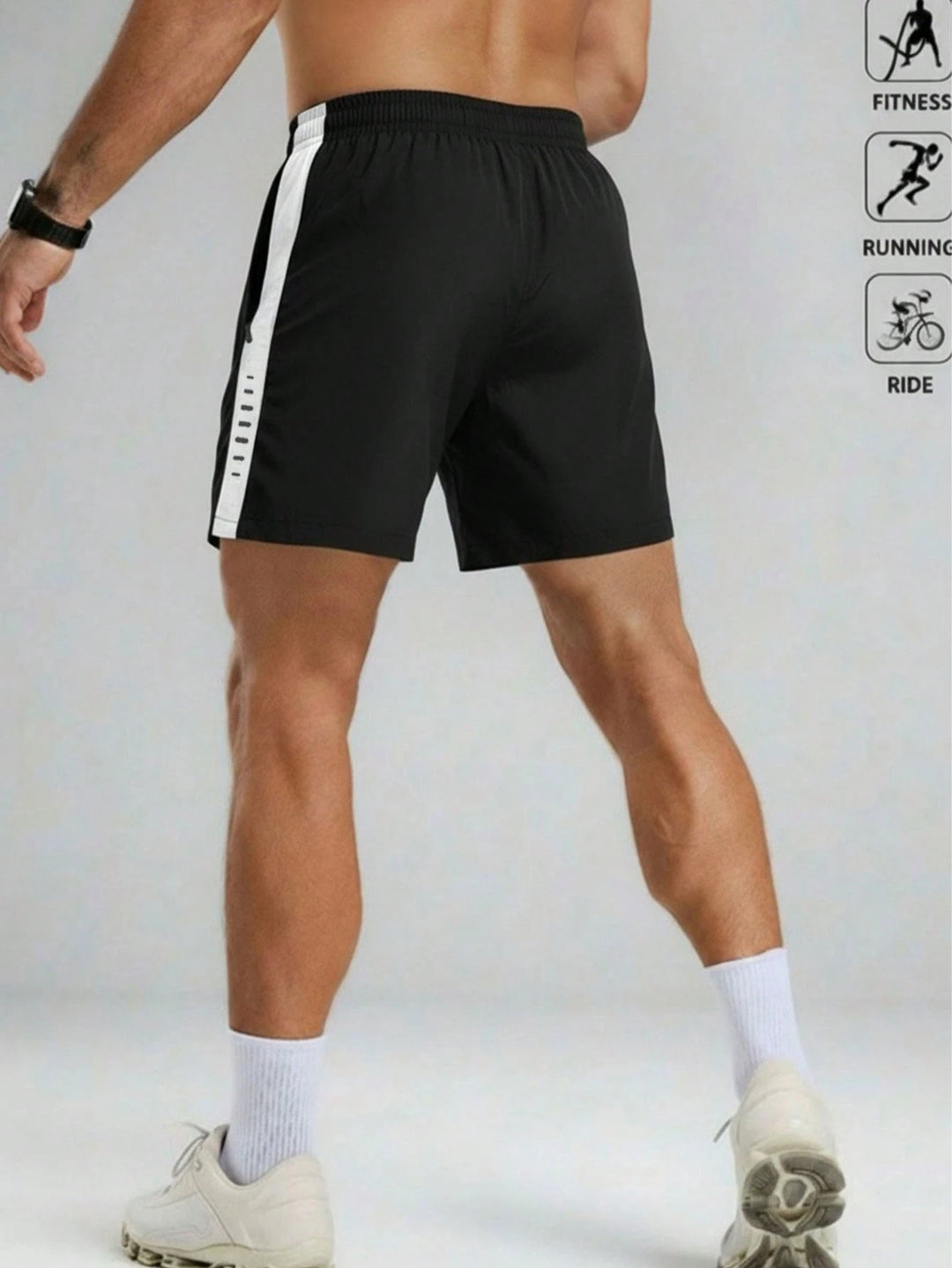 Pantaloni scurți SHEIN, negru