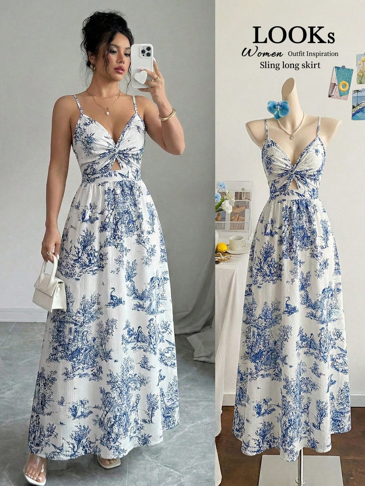 Rochie maxi SHEIN, mix culori