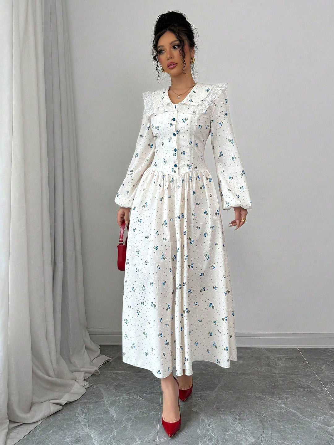 Rochie maxi SHEIN, albastru