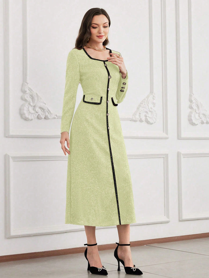 Rochie midi SHEIN, galben