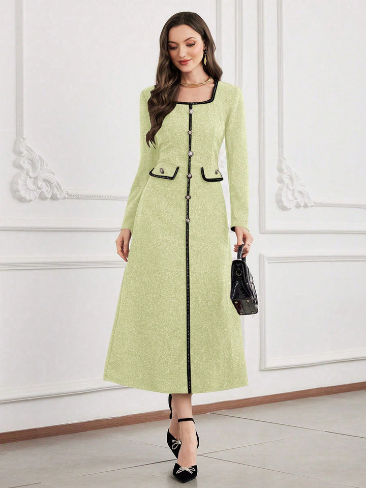 Rochie midi SHEIN, galben