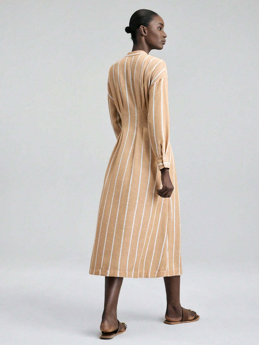 Rochie midi SHEIN, kaki