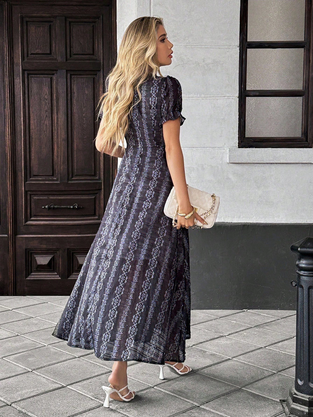 SHEIN maxi ruha, fekete