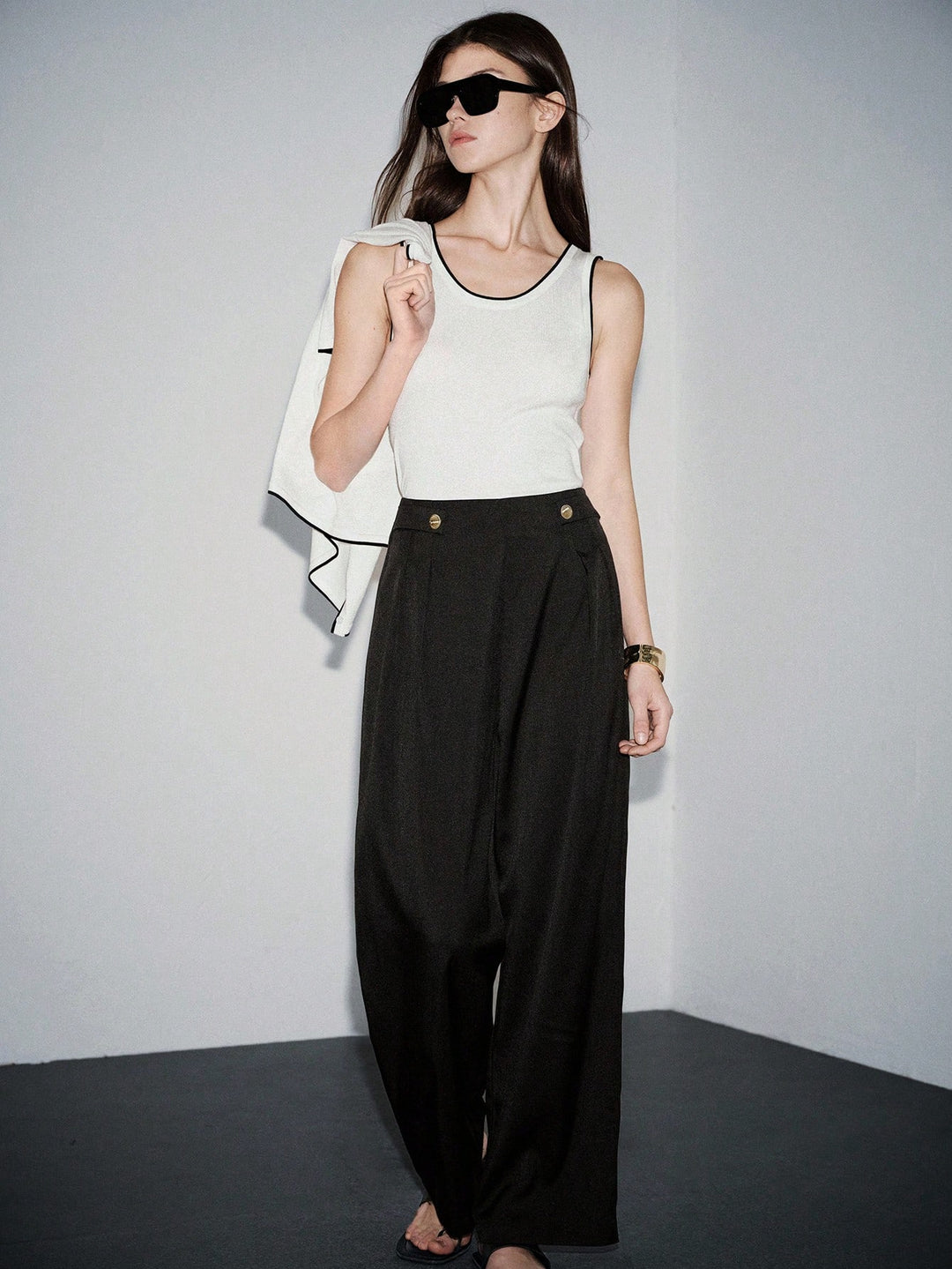 Pantaloni SHEIN, negru