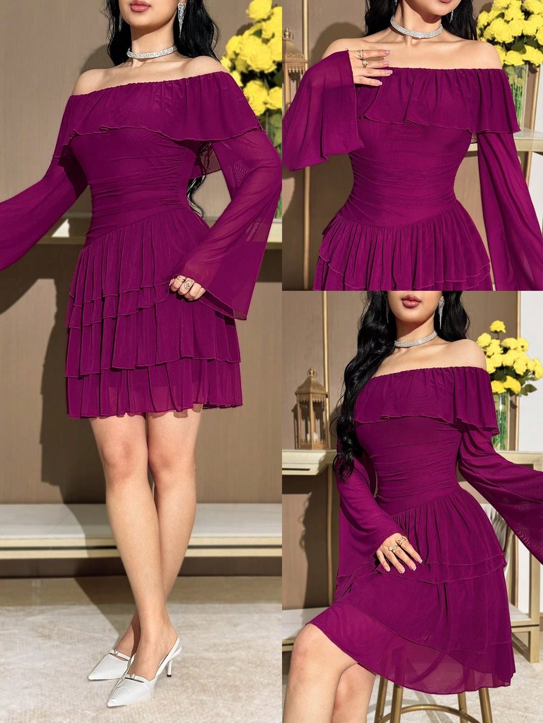 Rochie mini SHEIN, roz