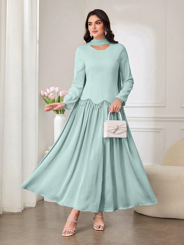 Rochie maxi SHEIN, verde