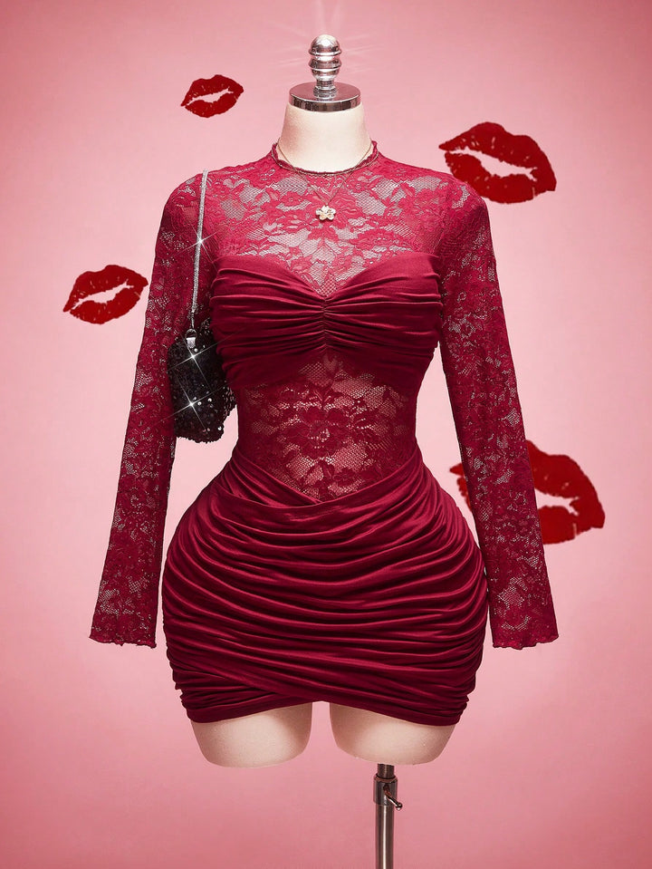 Rochie SHEIN, vișiniu