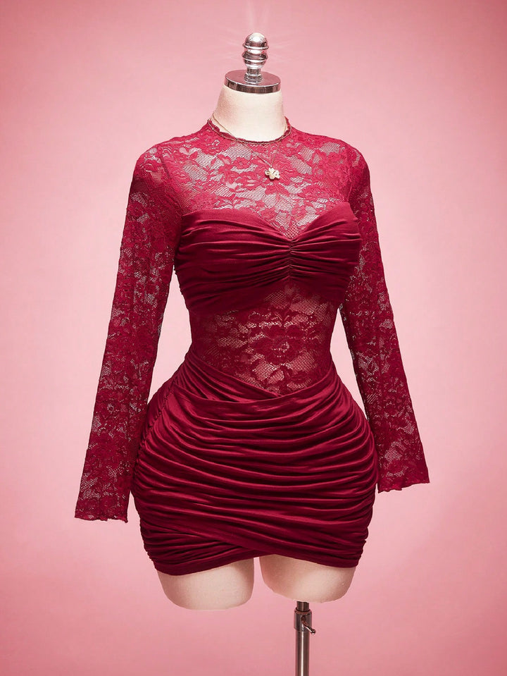 Rochie SHEIN, vișiniu
