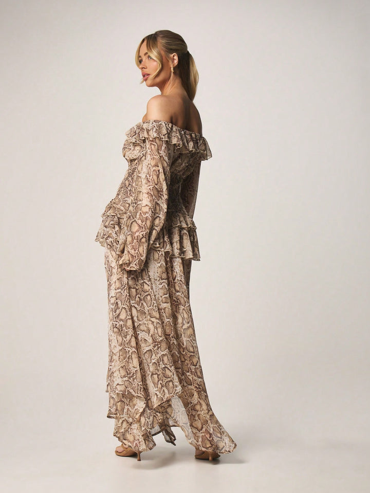 Rochie maxi SHEIN, mix culori