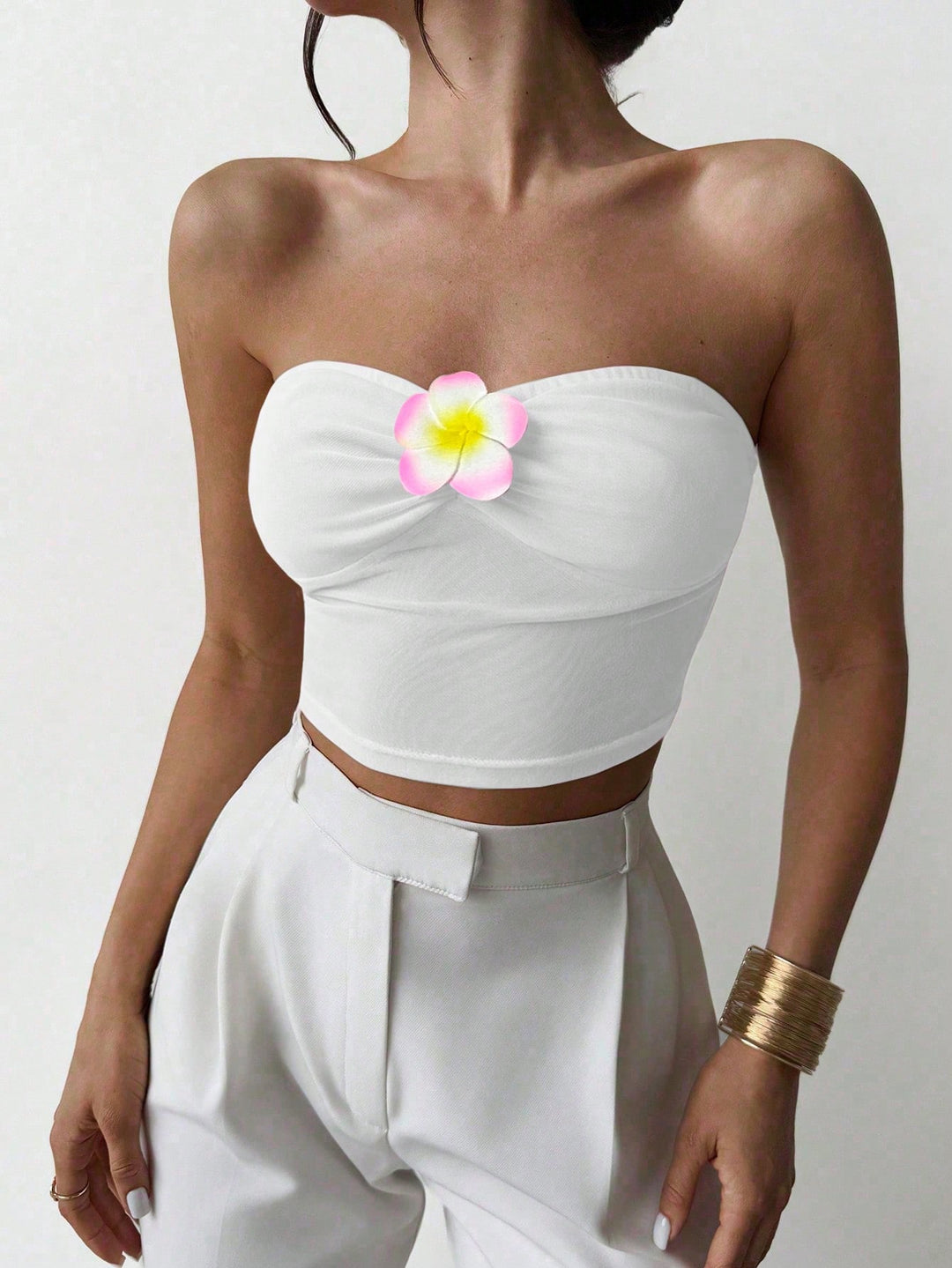 Top SHEIN, alb