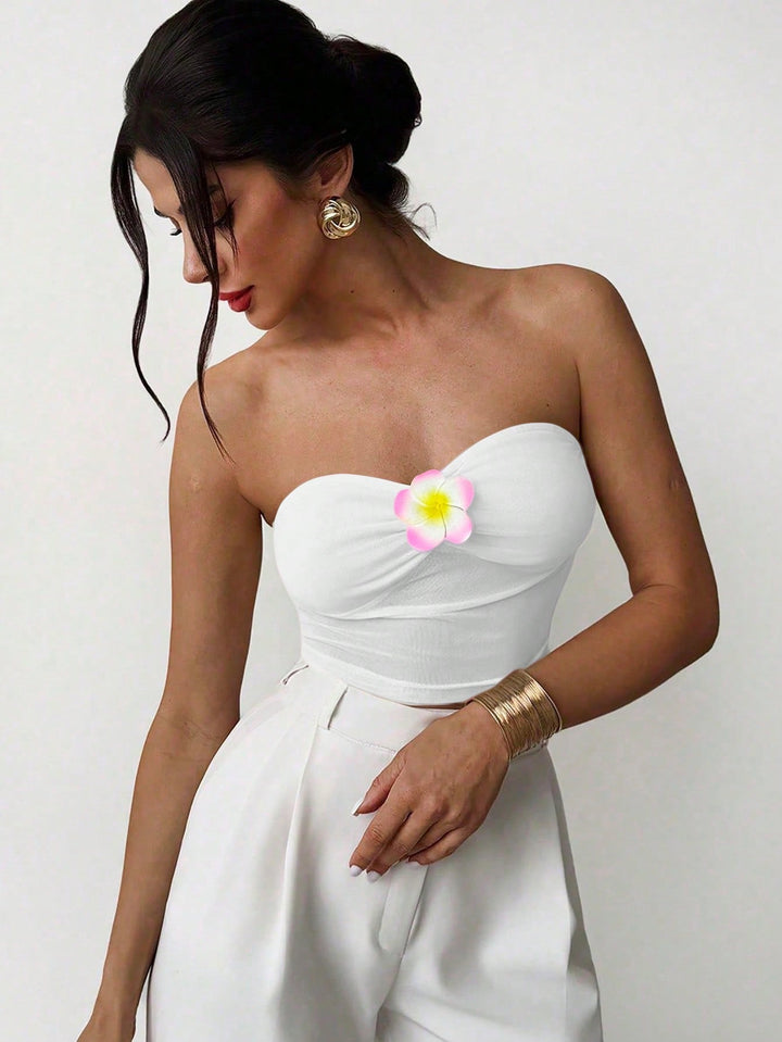 Top SHEIN, alb