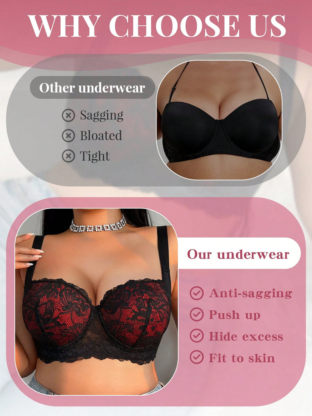 Sutien SHEIN, mix culori