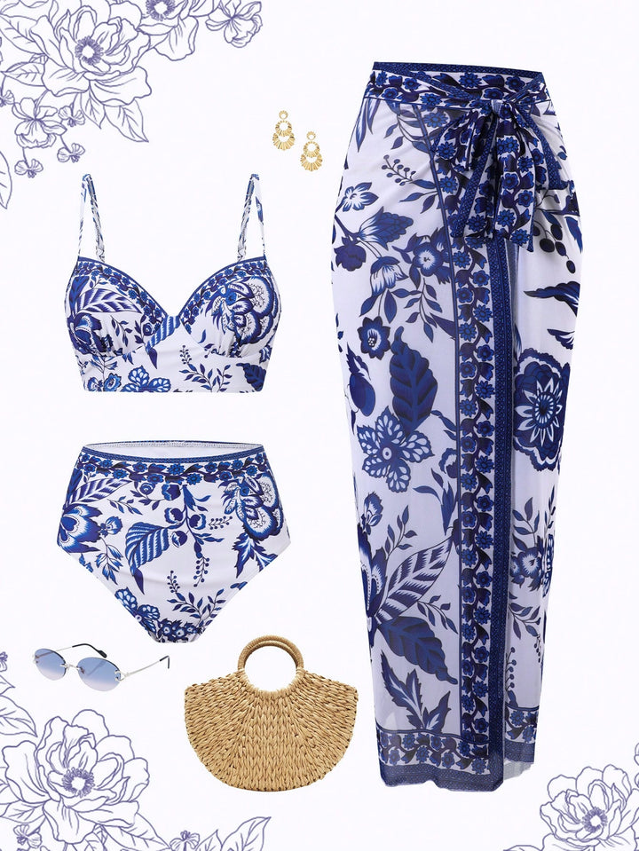 SHEIN bikini szett, kék