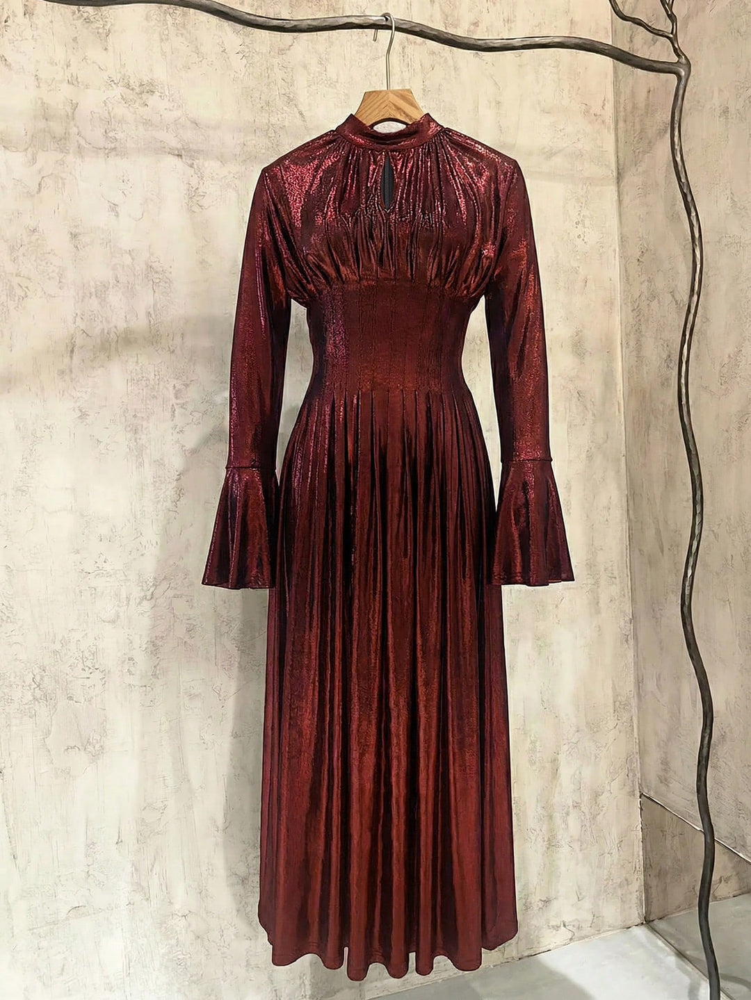 SHEIN bordó maxiruha