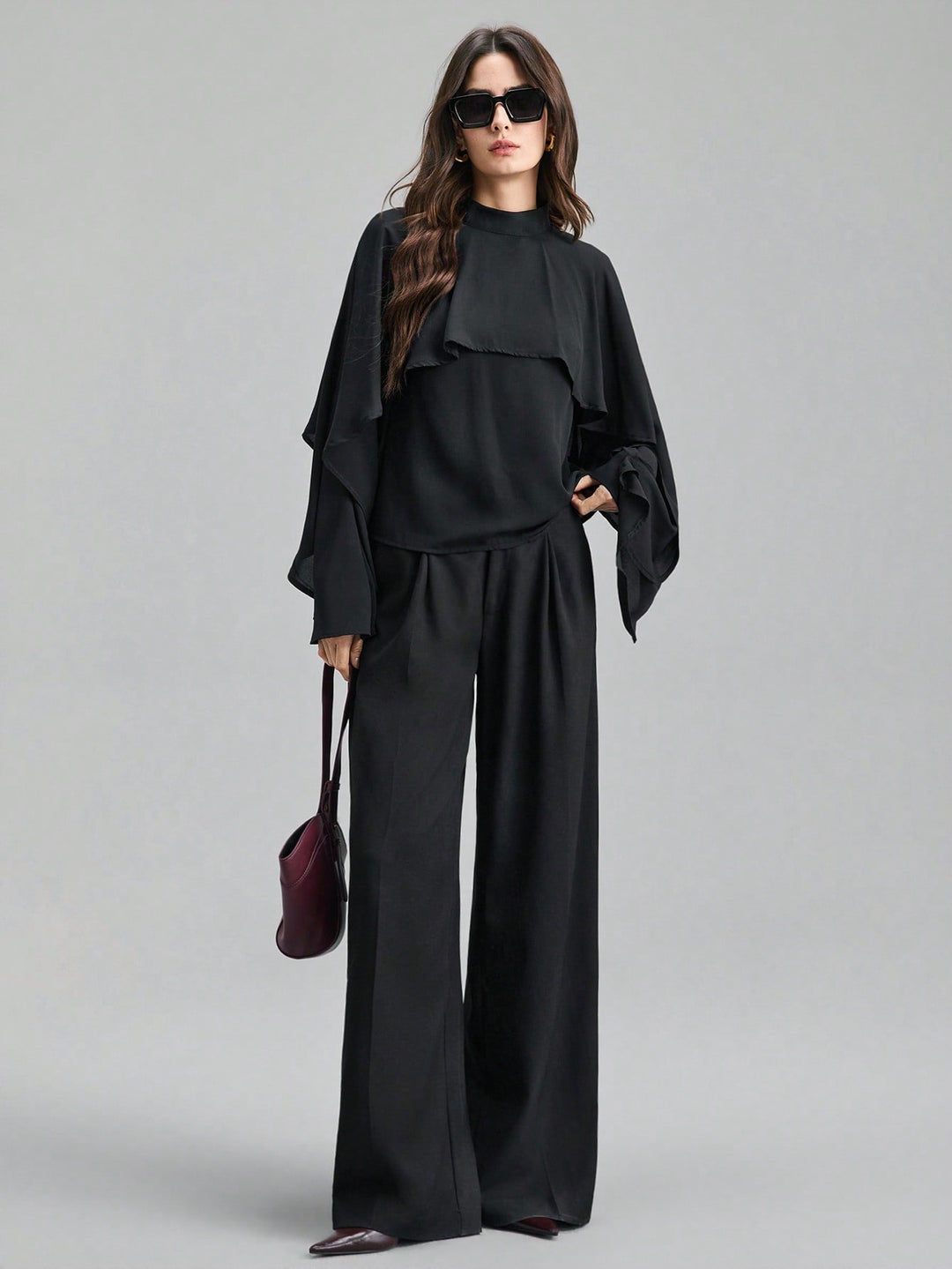 Top SHEIN, negru