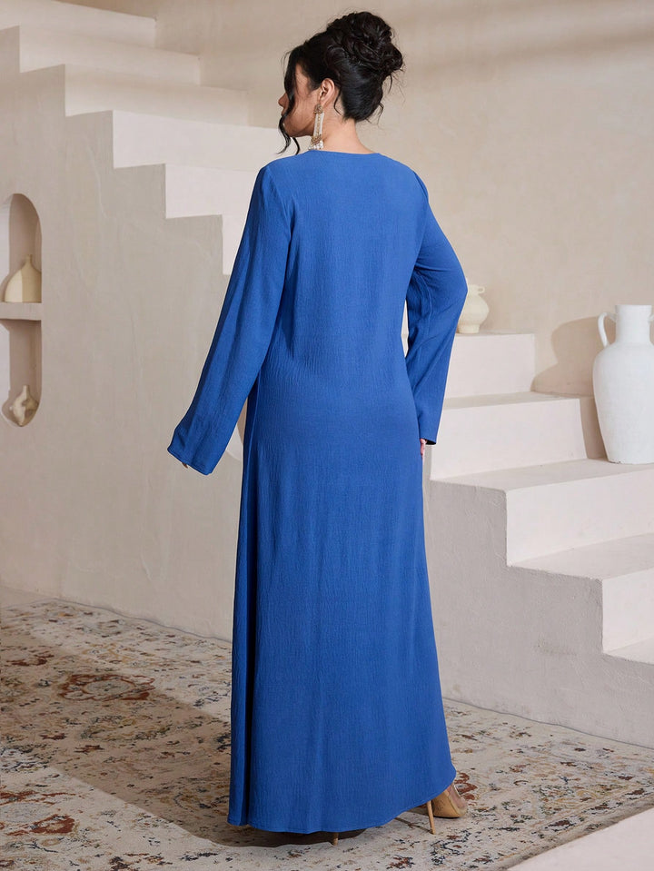 Set caftan și jalabiya SHEIN, albastru