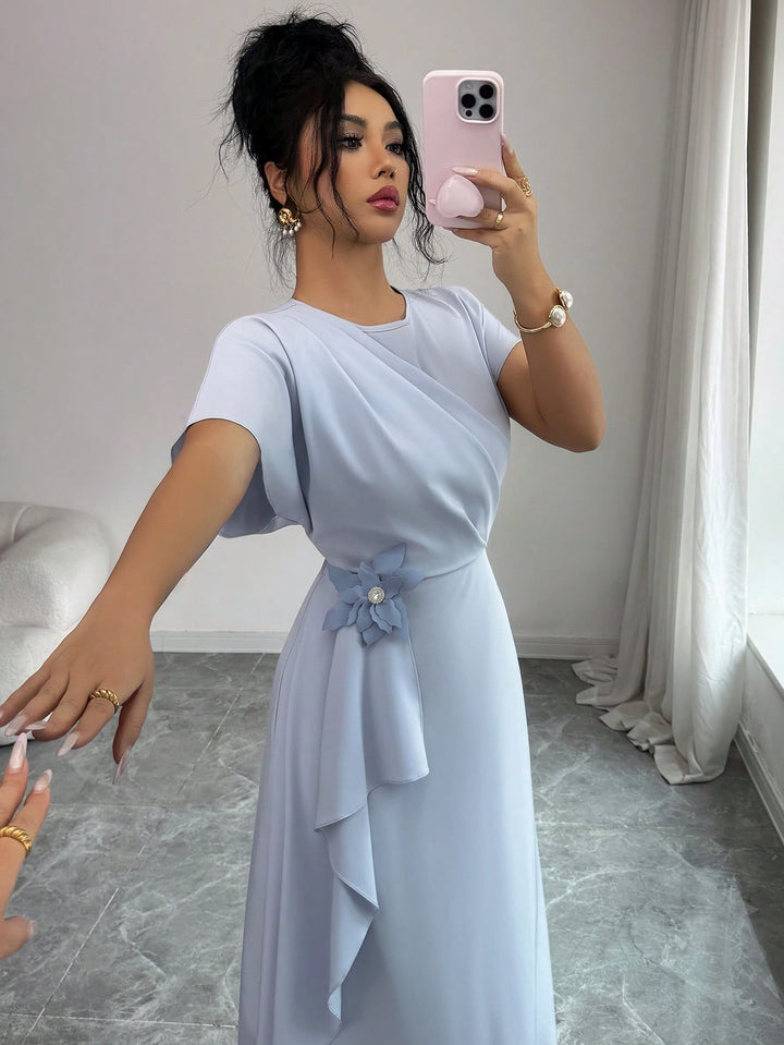 SHEIN maxi ruha, kék