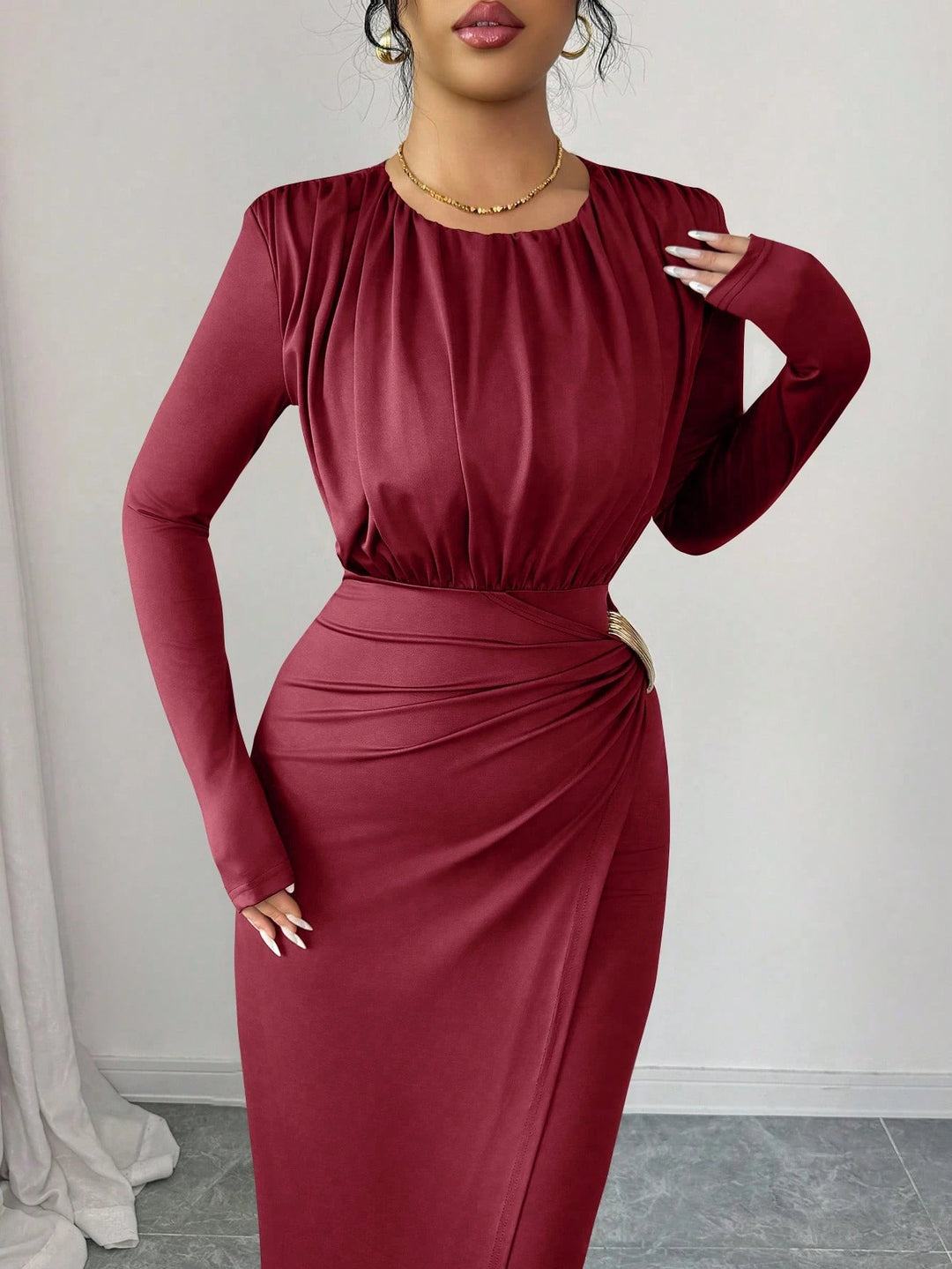Rochie maxi SHEIN, roșu