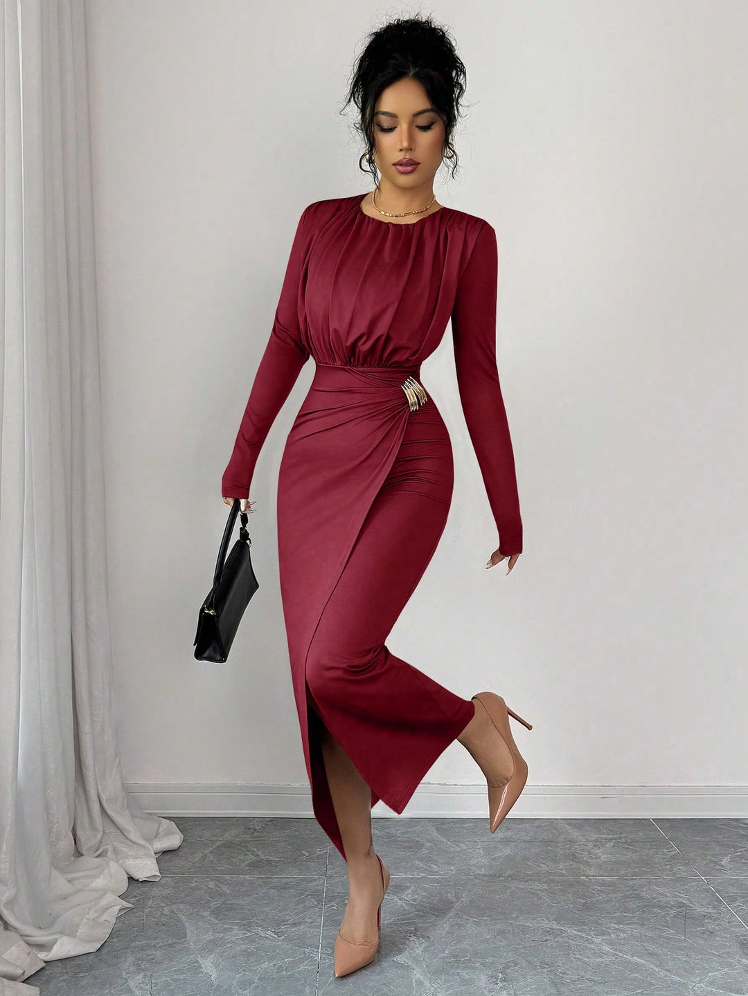 Rochie maxi SHEIN, roșu