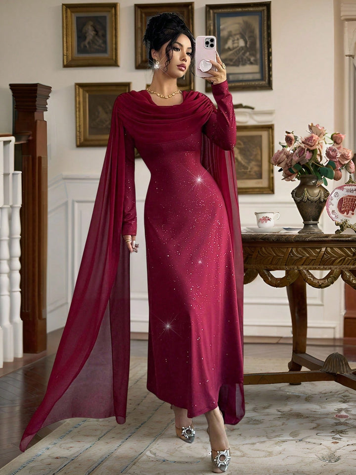 Rochie maxi SHEIN, vișiniu