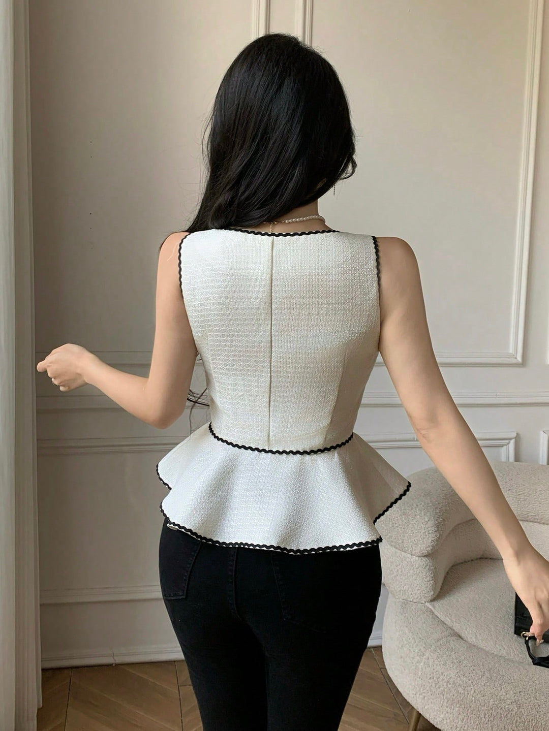 Top SHEIN, crem