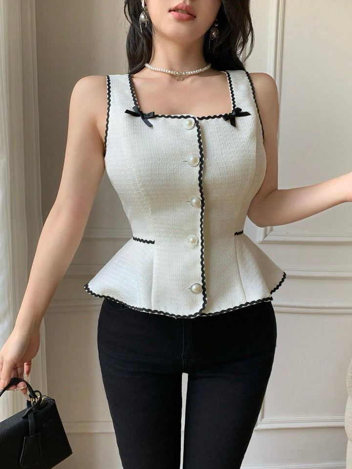 Top SHEIN, crem