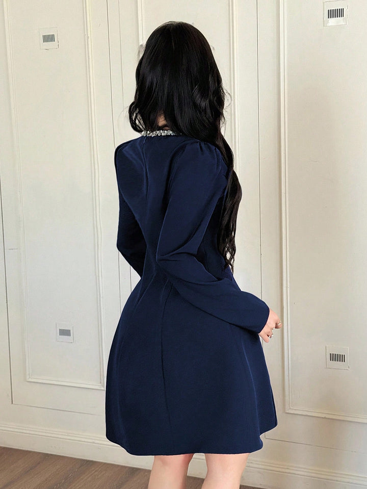 Rochie scurtă SHEIN, albastru