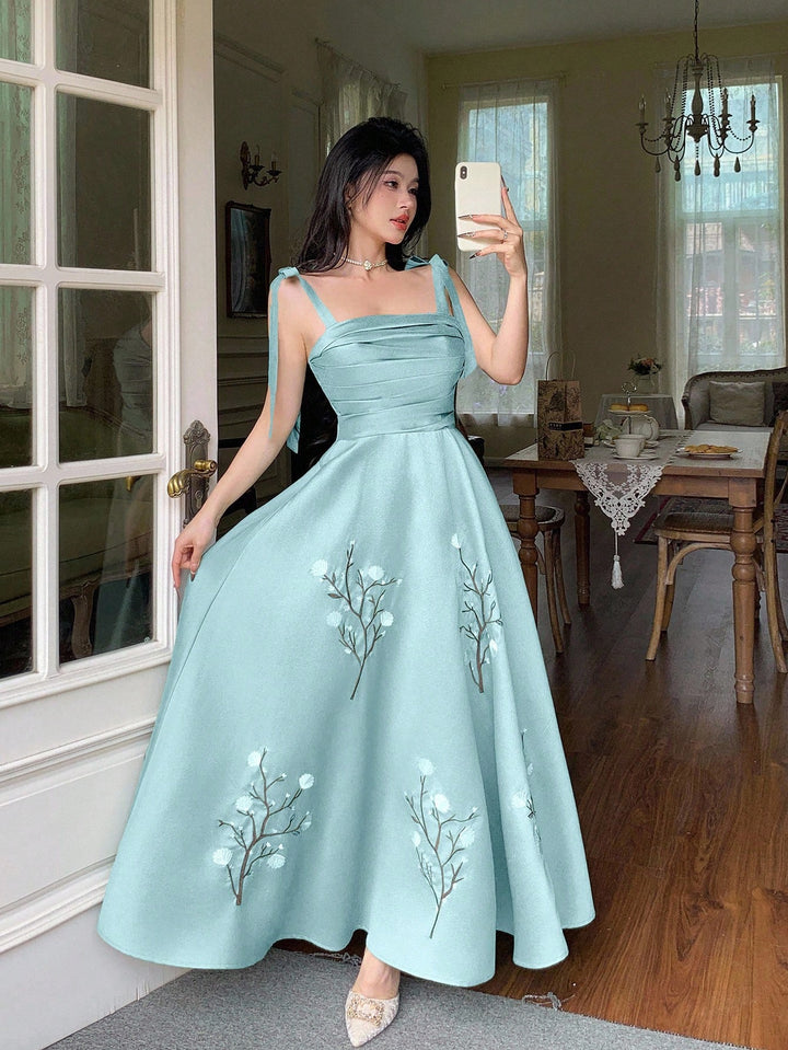 Rochie maxi SHEIN, turcoaz