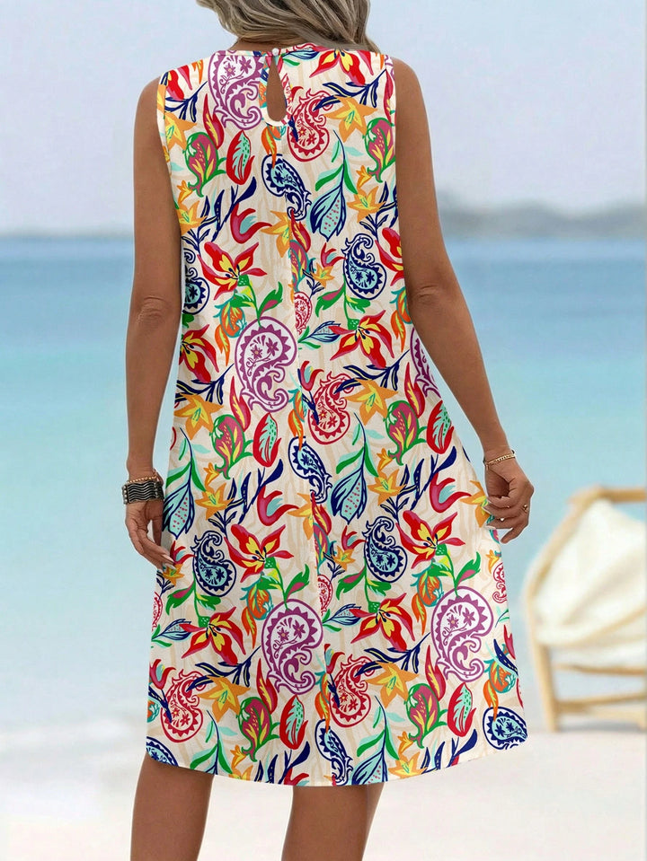 Rochie midi Shein, mix culori