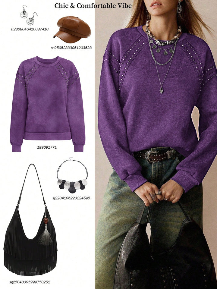 SHEIN pulóver, lila
