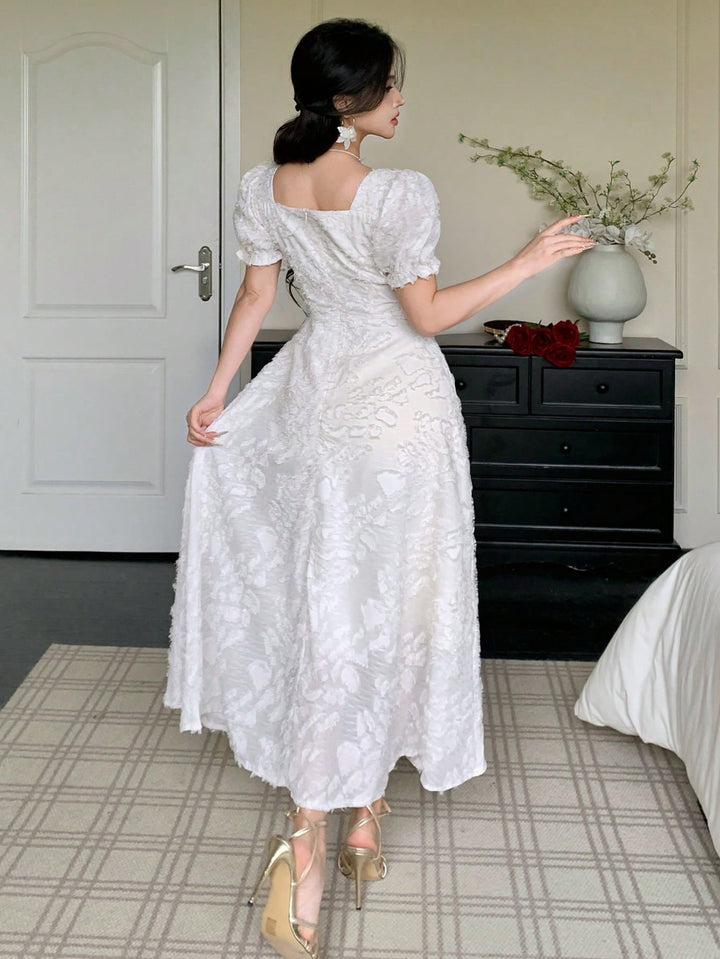 Rochie maxi SHEIN, alb