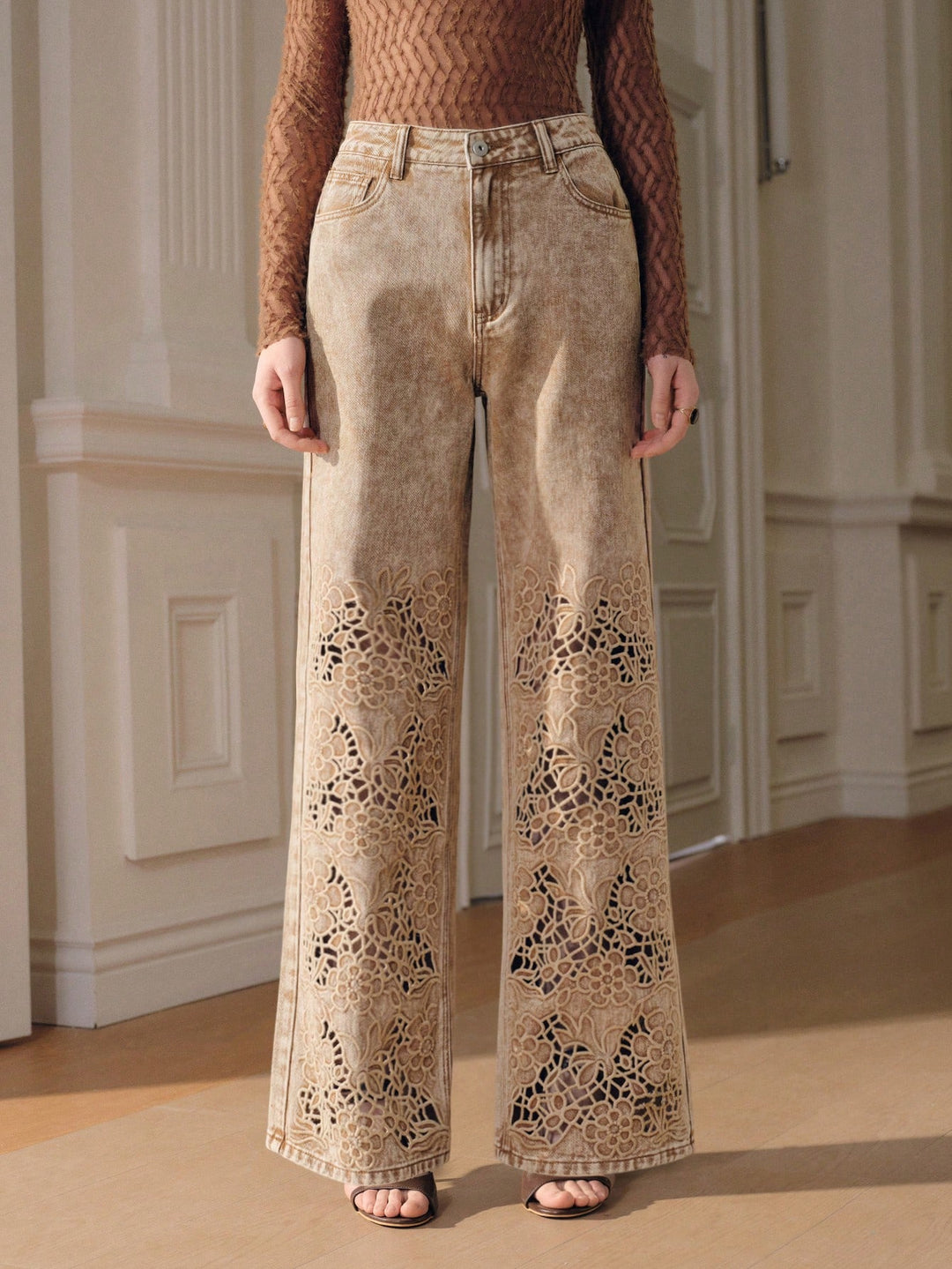 Jeans SHEIN, kaki