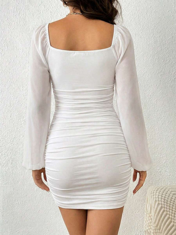 Rochie mini SHEIN, alb