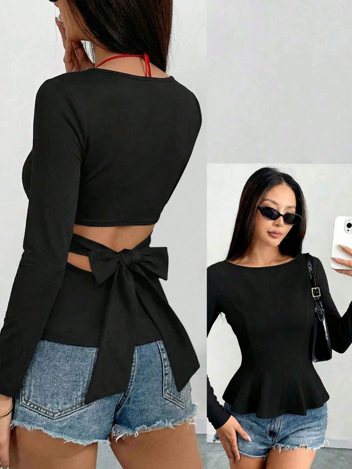 Top SHEIN, negru